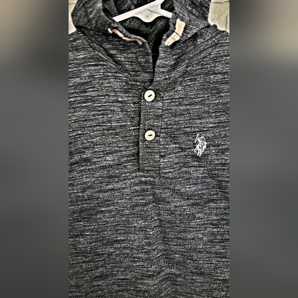 U.S. Polo Assn. Boys Hoodie Short Sleeve Shirt Size M (5/6) - Picture 4 of 4